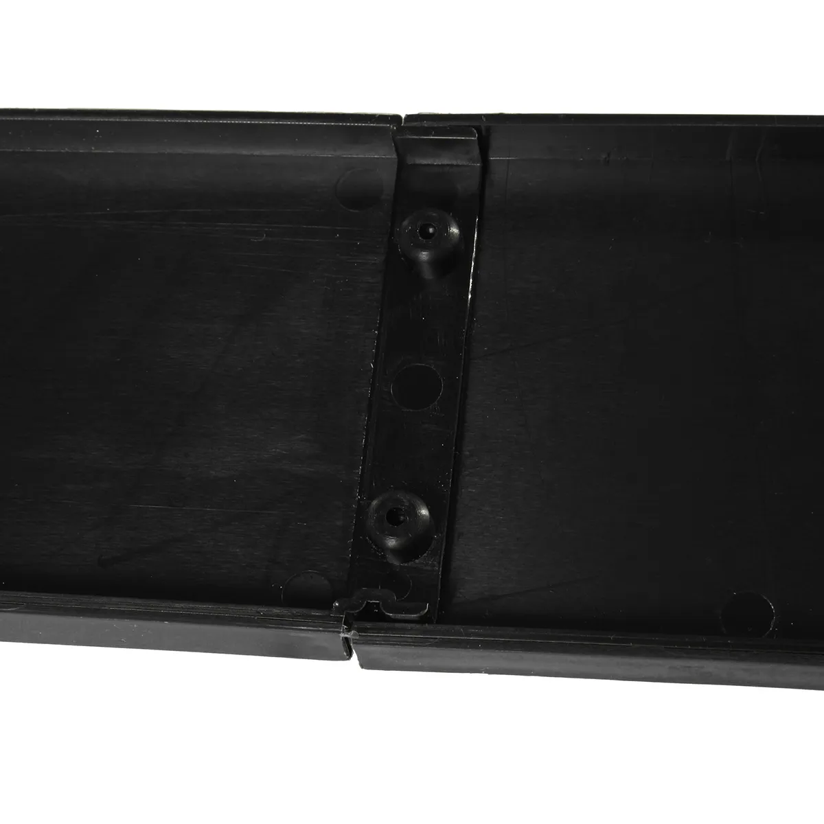 78.7 Inch Universal Car Three-Section Carbon Fiber Side Skirts Extensions Splitters Black Line