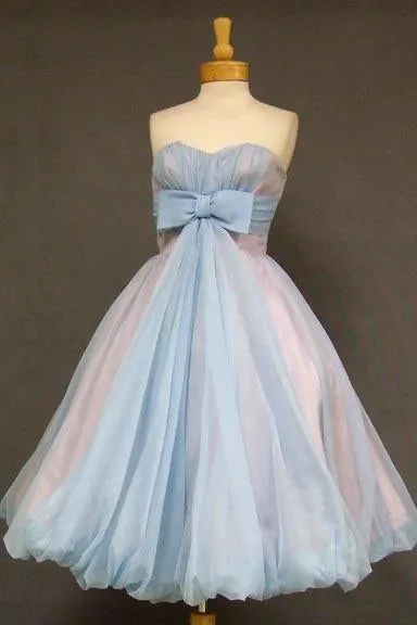 A Line Sweetheart Homecoming Dresses Cute Short Prom Dresses with Bowknot N1859