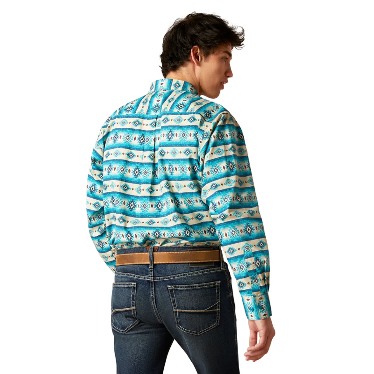 Ariat Men's Brent Sadshel Aztec Print Shirt