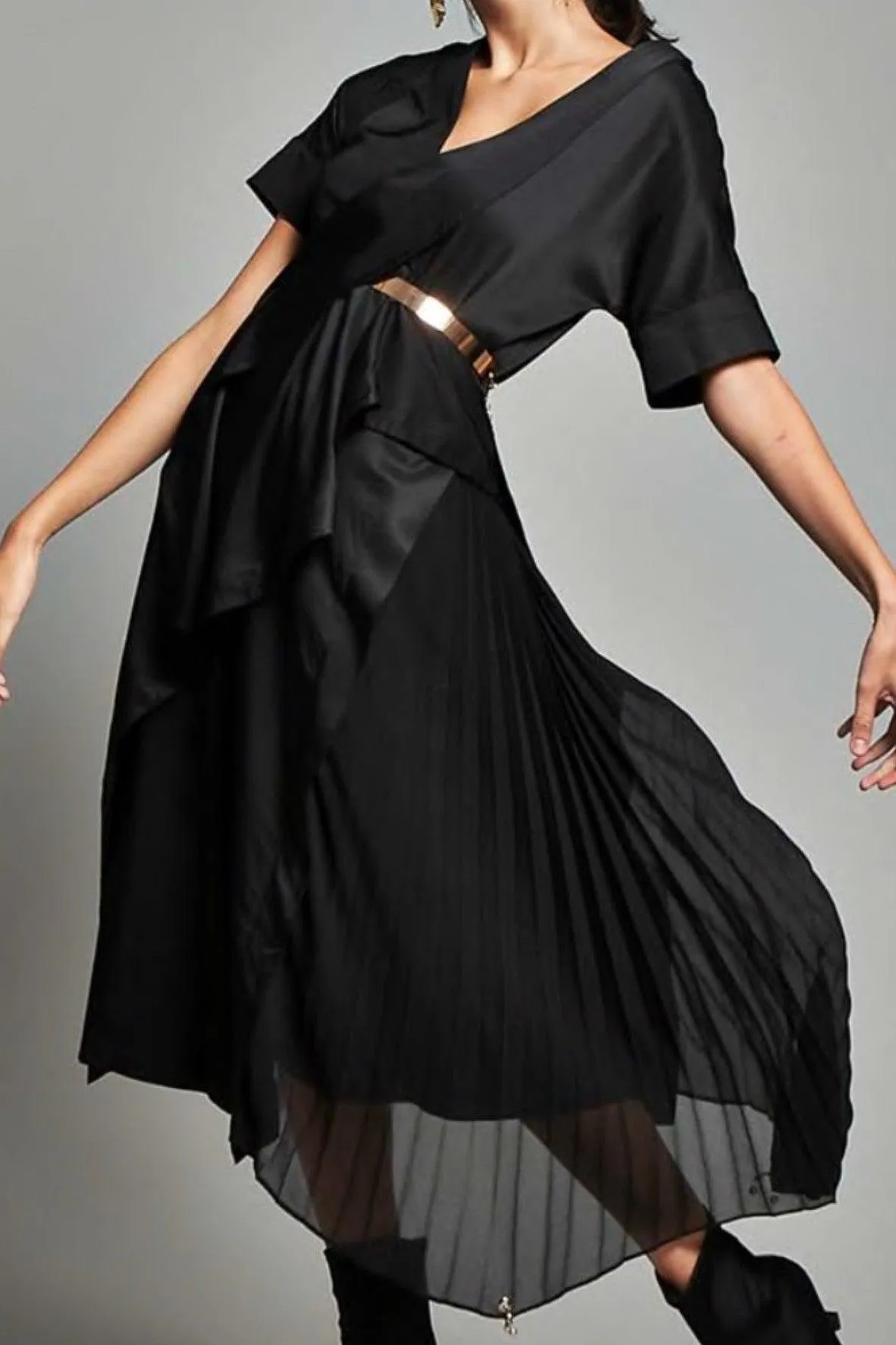 Asymmetrical Royal Dress