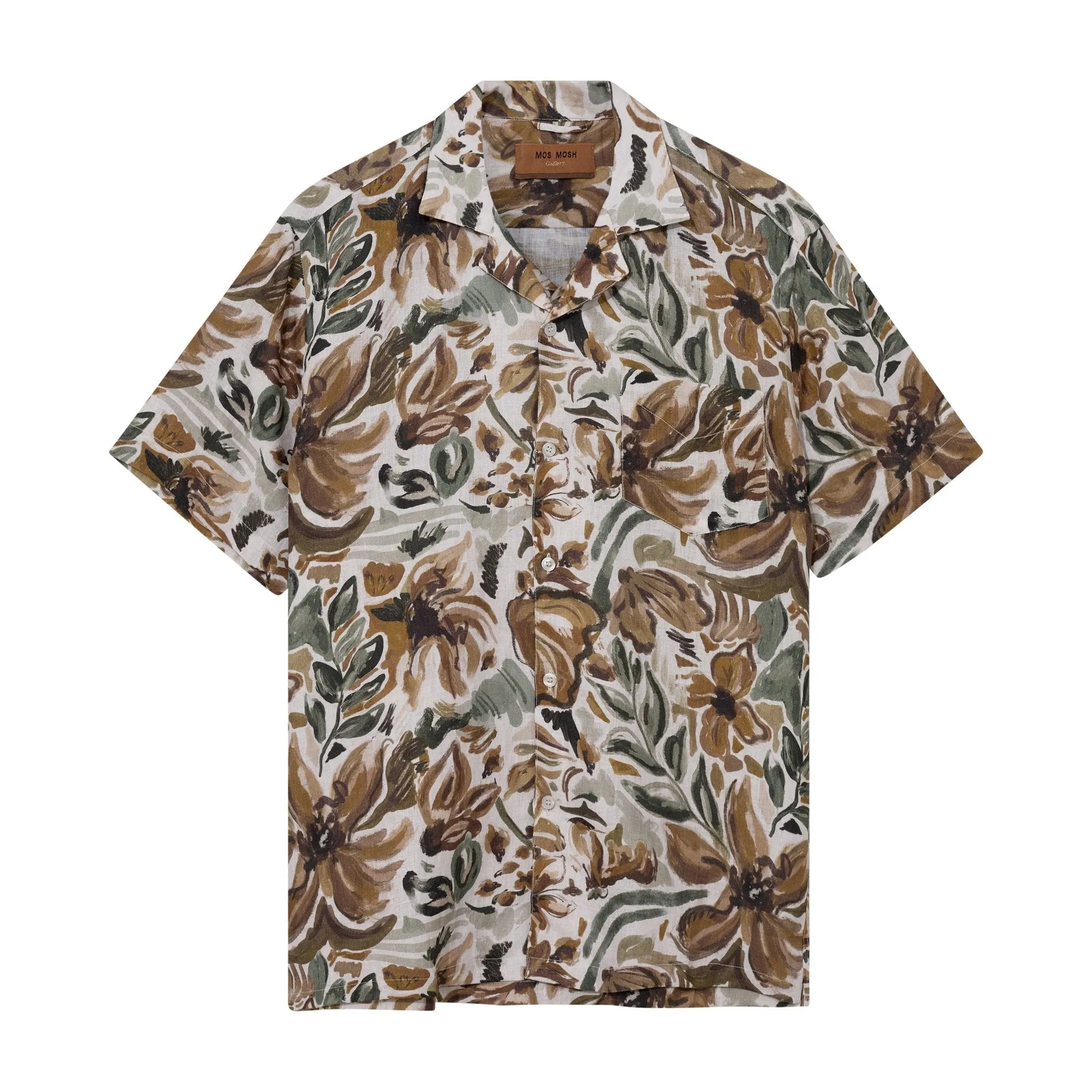 Babel Sun Linen Shirt Foss Green