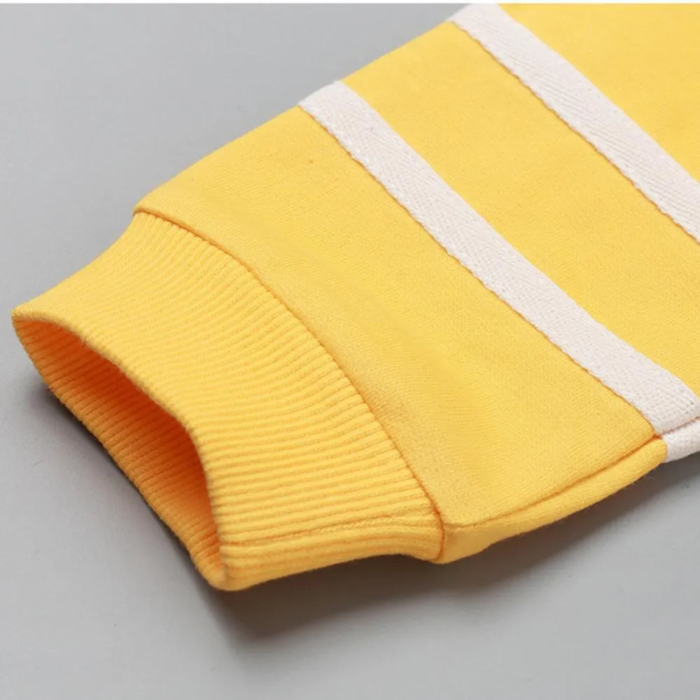 Boys Solid Cartoon Printed Long Sleeve Tops Wholesale