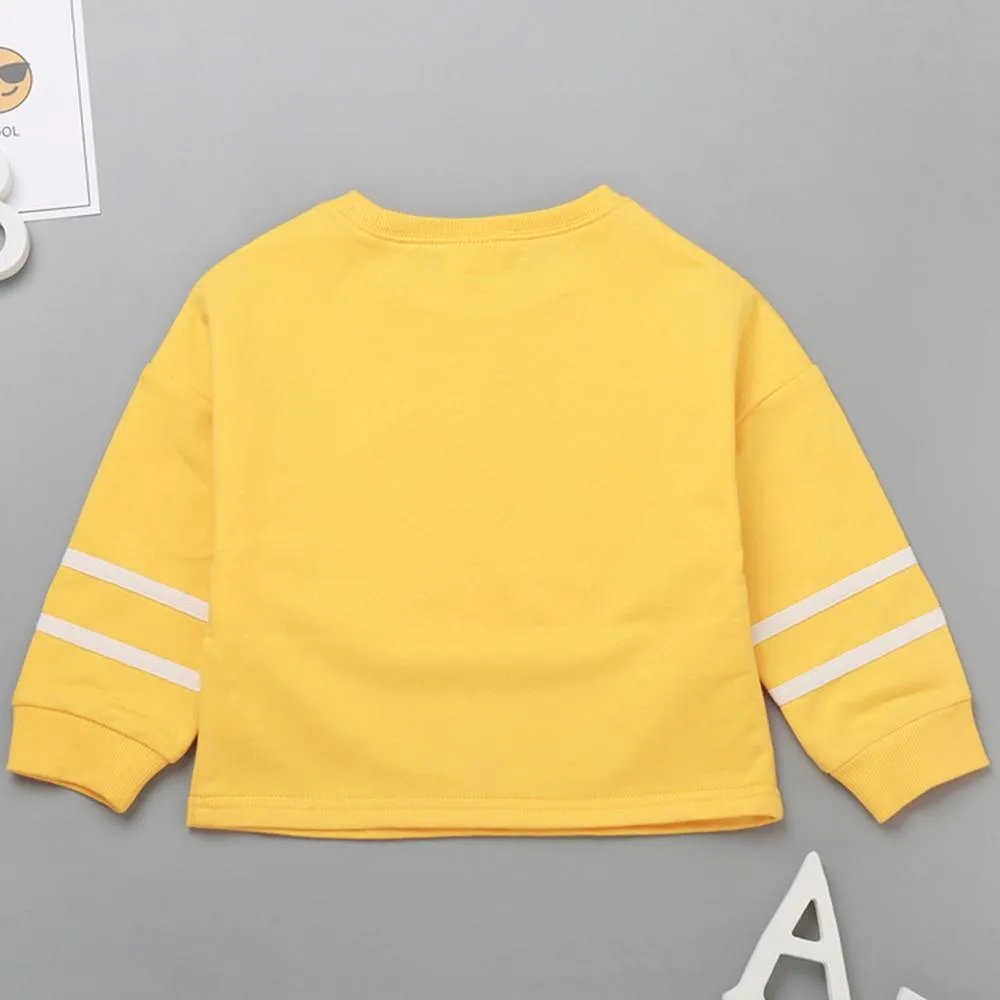 Boys Solid Cartoon Printed Long Sleeve Tops Wholesale