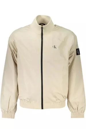 Calvin Klein Chic Beige Long-Sleeved Lightweight Jacket