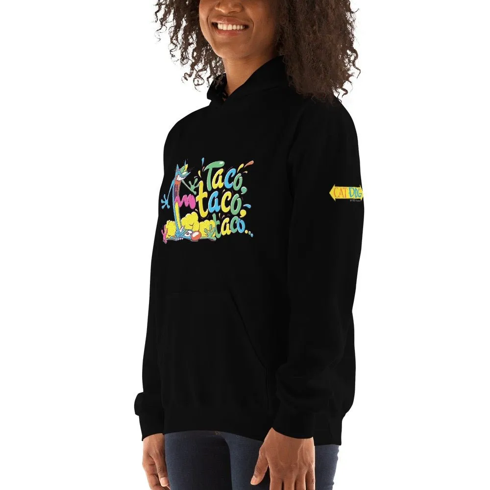 CatDog Taco Taco Taco Adult Hooded Sweatshirt