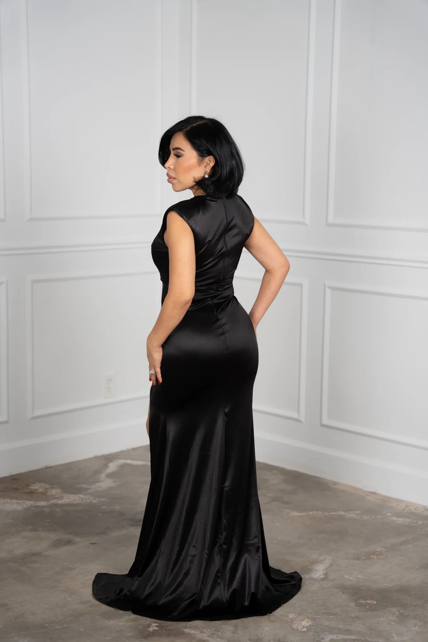 Chris - Black Long Gala Dress
