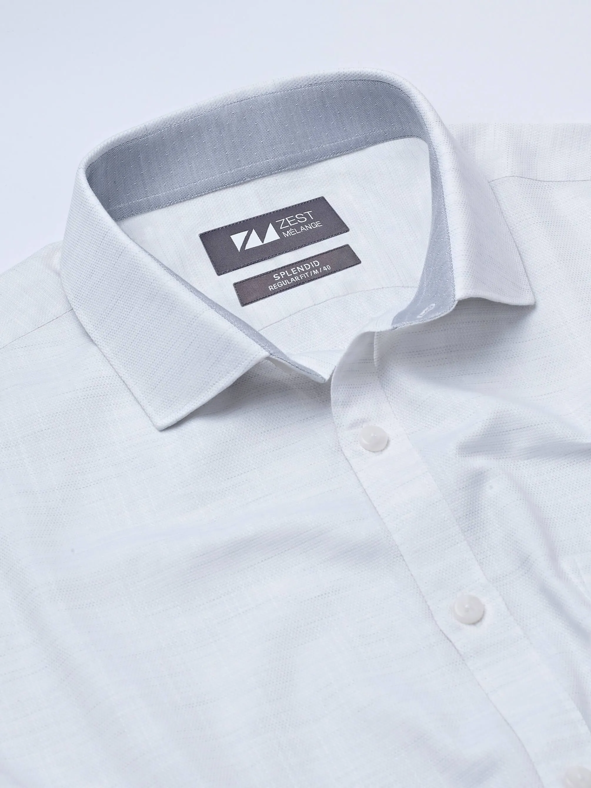 Classic Shirt with Spread Collar