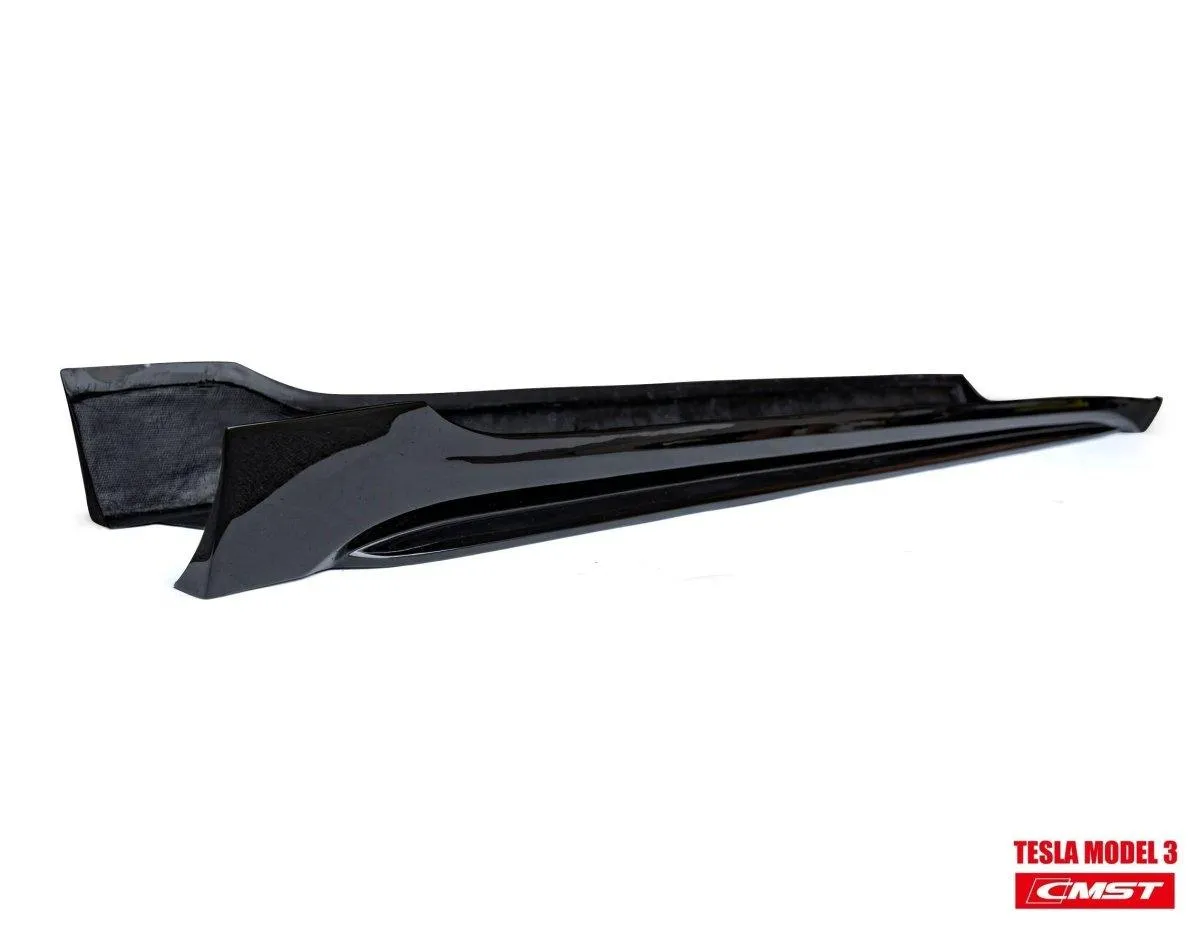 CMST Tuning V2 Side Skirts for Tesla Model 3 Performance/Base Long Range Carbon Fiber/FRP