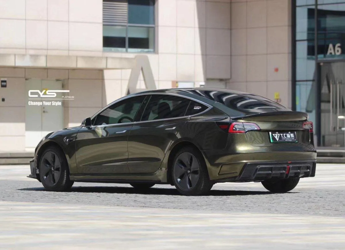 CMST Tuning V2 Side Skirts for Tesla Model 3 Performance/Base Long Range Carbon Fiber/FRP