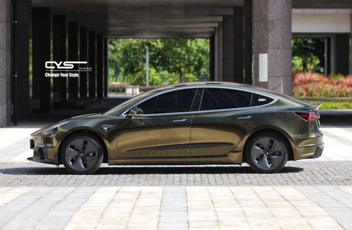 CMST Tuning V2 Side Skirts for Tesla Model 3 Performance/Base Long Range Carbon Fiber/FRP