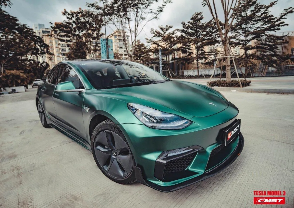 CMST Tuning V2 Side Skirts for Tesla Model 3 Performance/Base Long Range Carbon Fiber/FRP