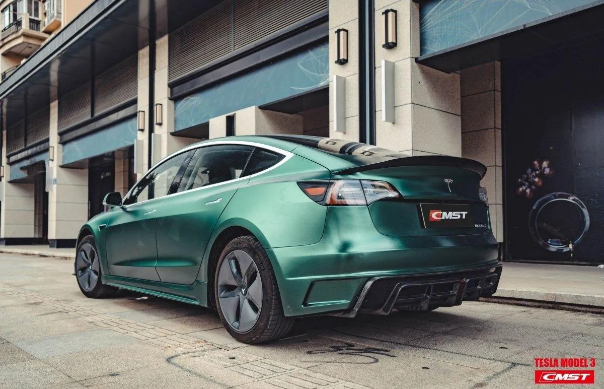 CMST Tuning V2 Side Skirts for Tesla Model 3 Performance/Base Long Range Carbon Fiber/FRP