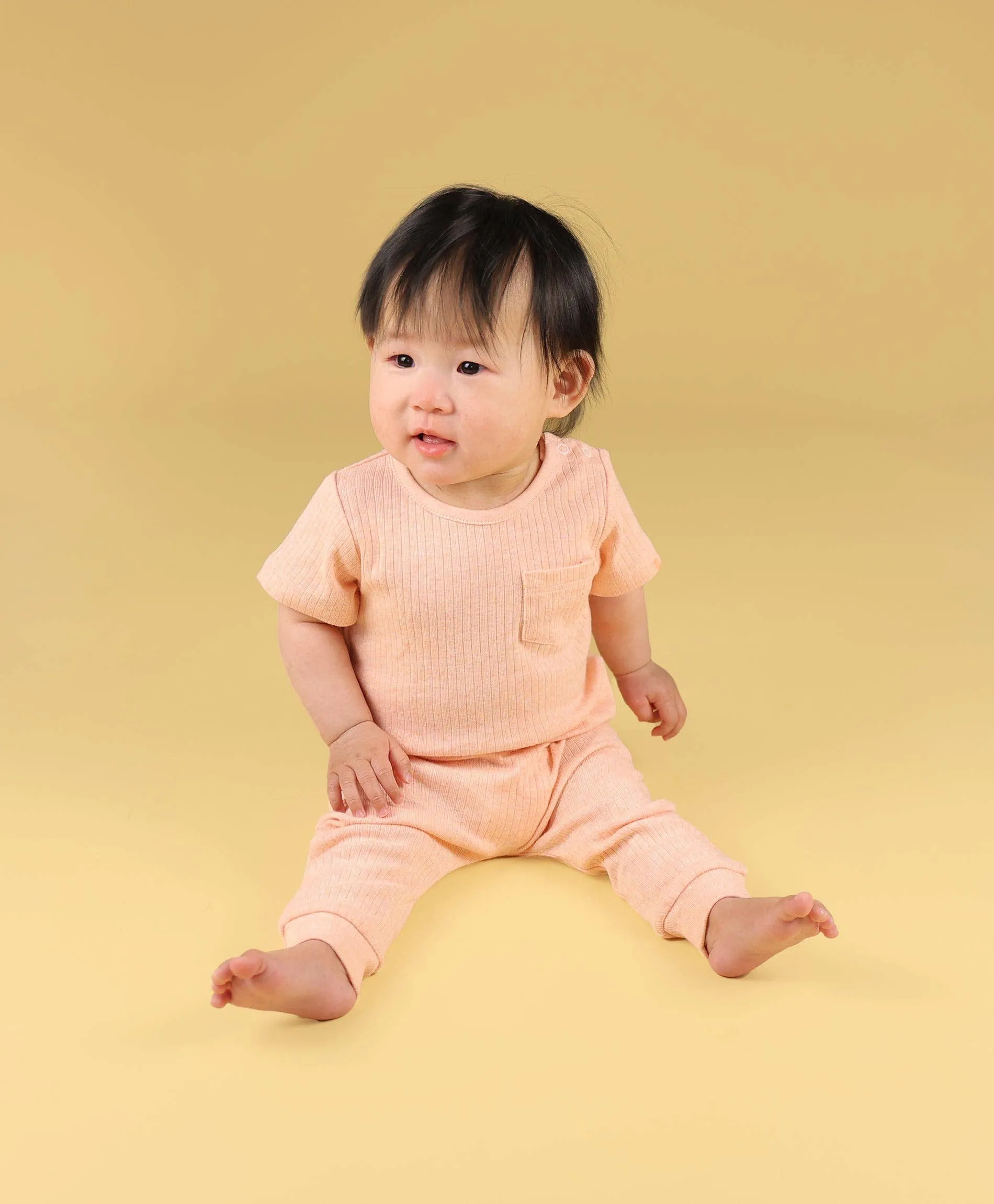 Comfy Baby Leggings - Heather Pink
