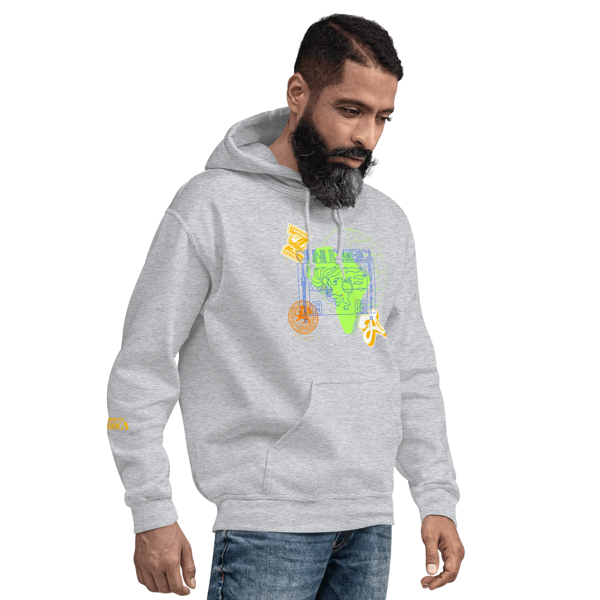 Coming To America Passport Stamp Hooded Sweatshirt