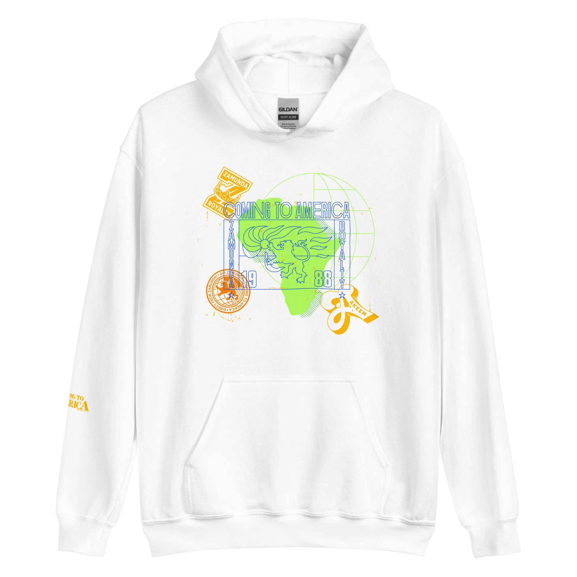 Coming To America Passport Stamp Hooded Sweatshirt