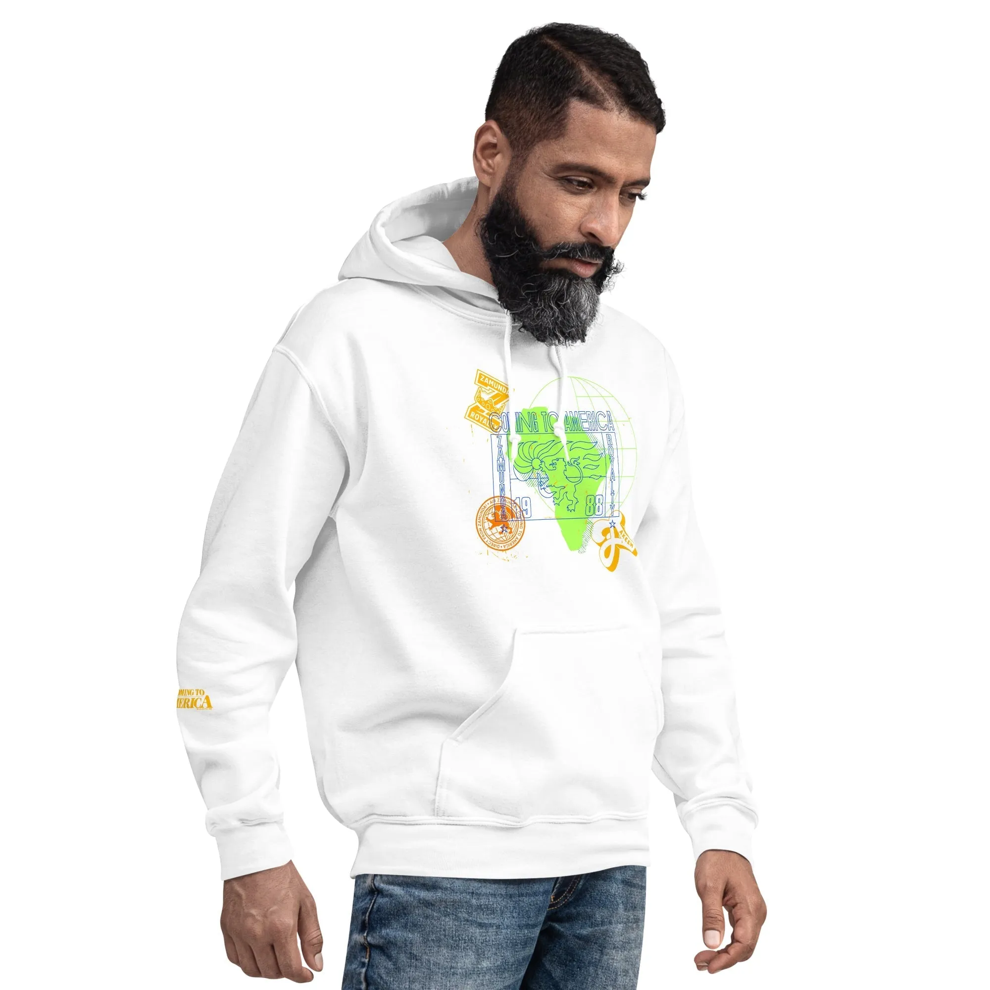 Coming To America Passport Stamp Hooded Sweatshirt