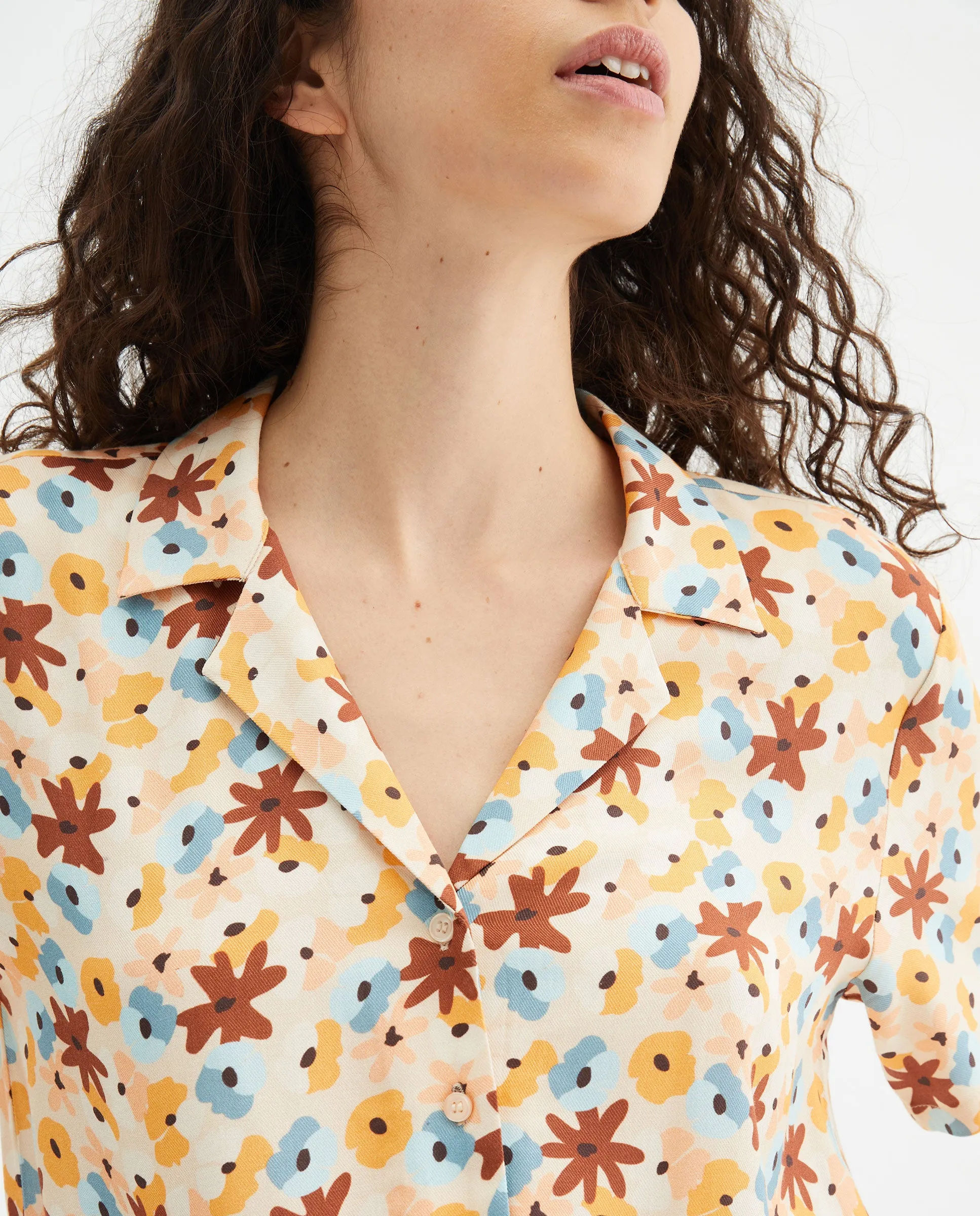 Compania Fantastica Floral Print Shirt