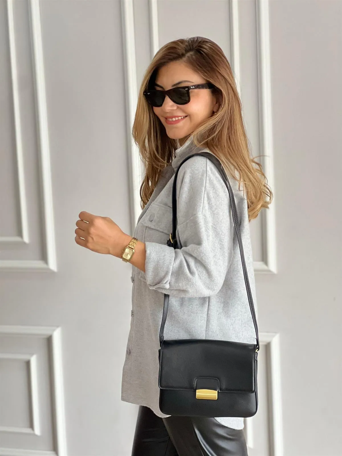 Emerald Green Long Sleeve Blouse Shacket