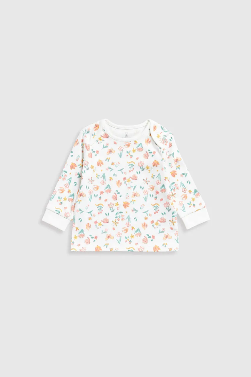 Floral Garden Baby Pyjamas - 2 Pack