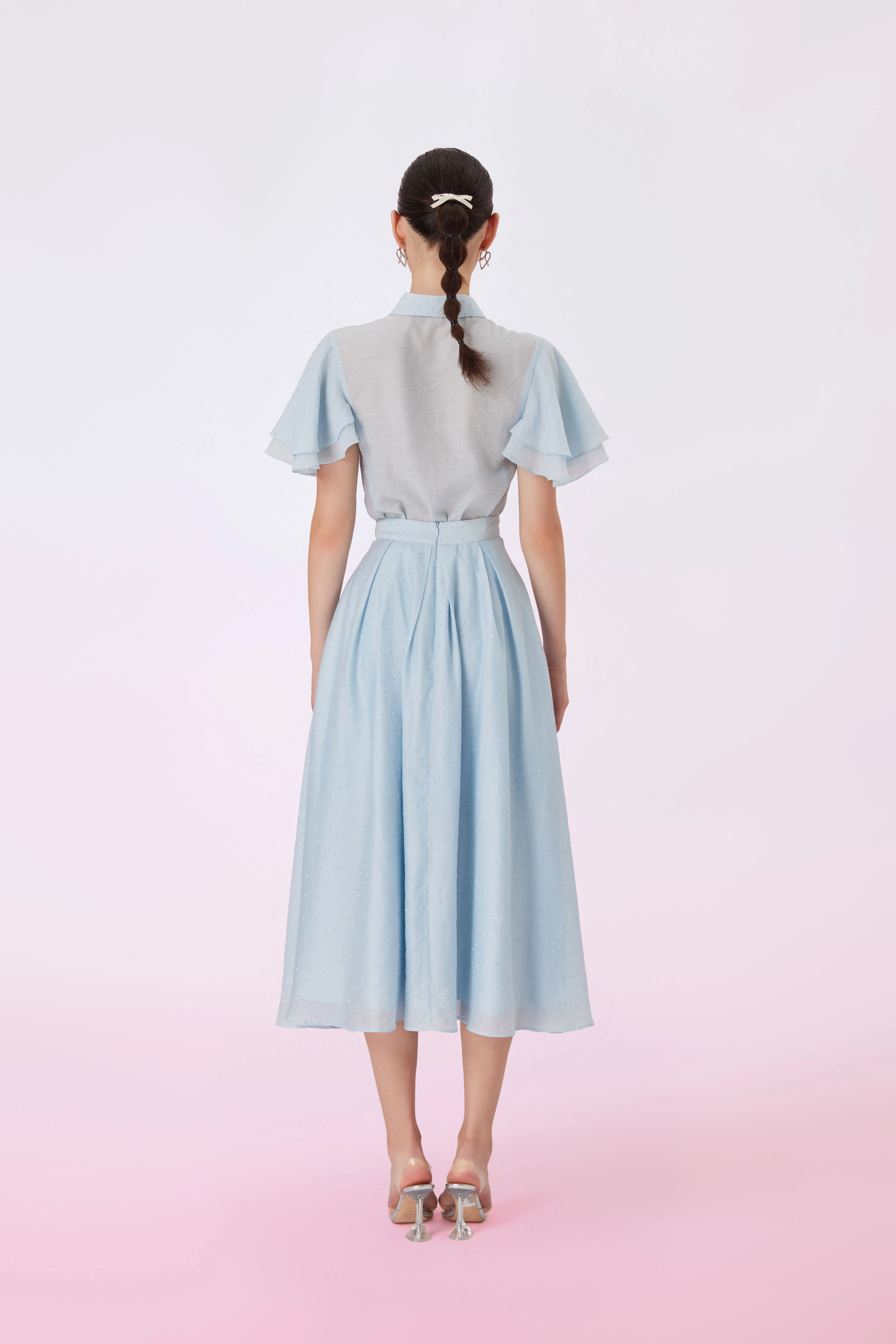 Garlande Blue Twinkle A-Line Skirt
