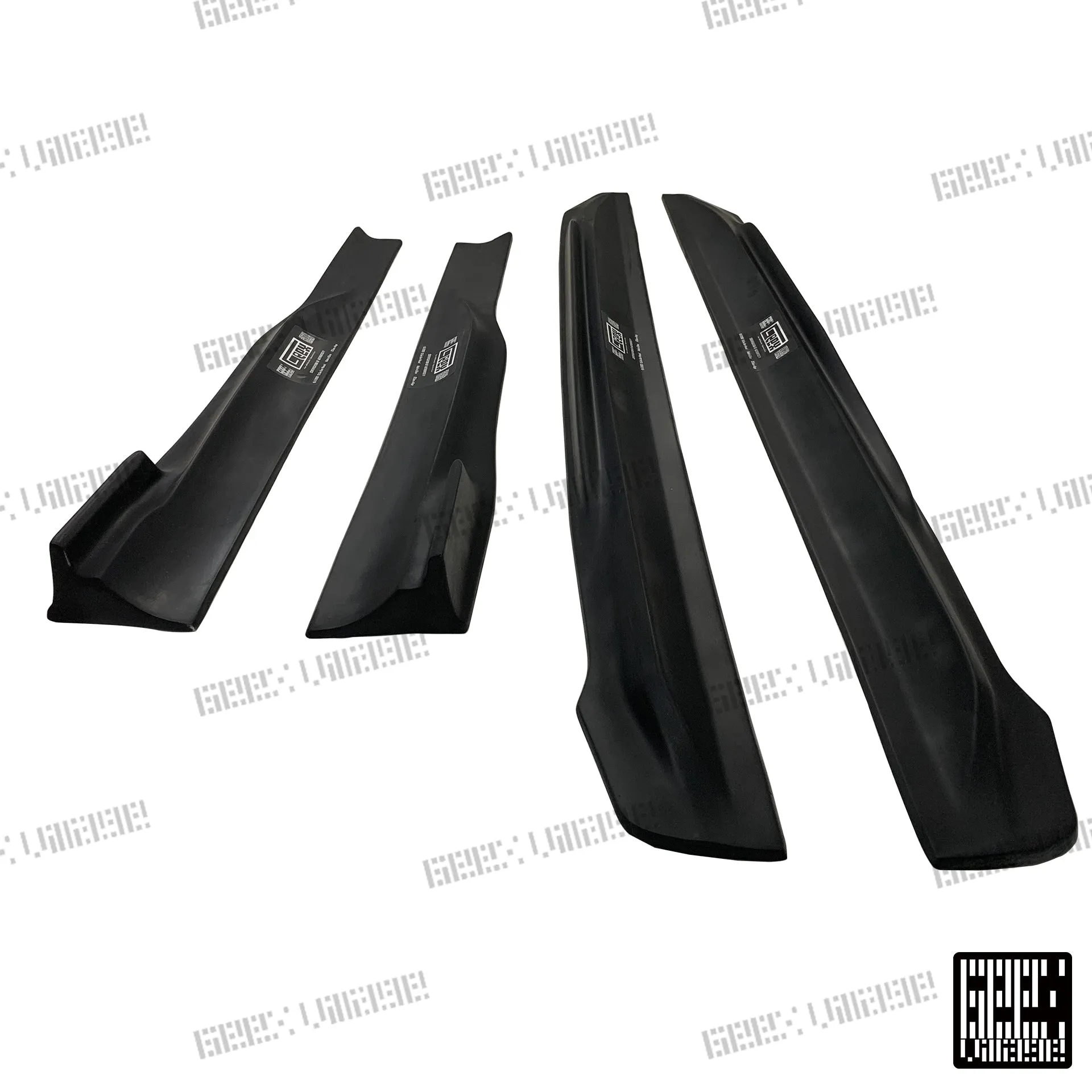 Geex Village Blackseries Style Side Skirts for Mercedes Benz A-Class AMG A45 A35 A220 W177 V177 2019-ON Carbon Fiber