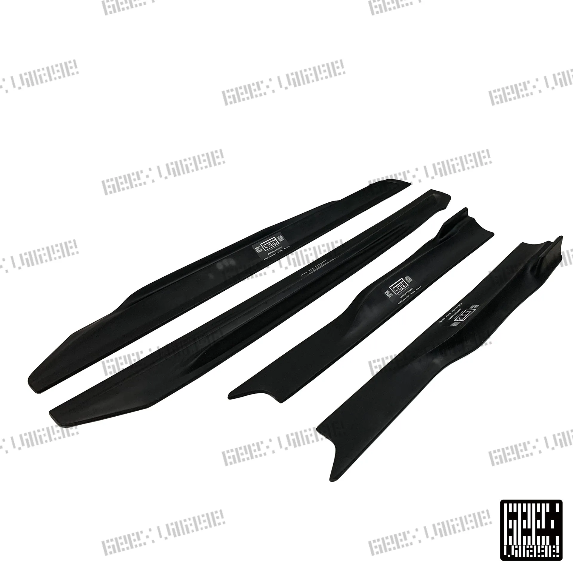 Geex Village Blackseries Style Side Skirts for Mercedes Benz A-Class AMG A45 A35 A220 W177 V177 2019-ON Carbon Fiber