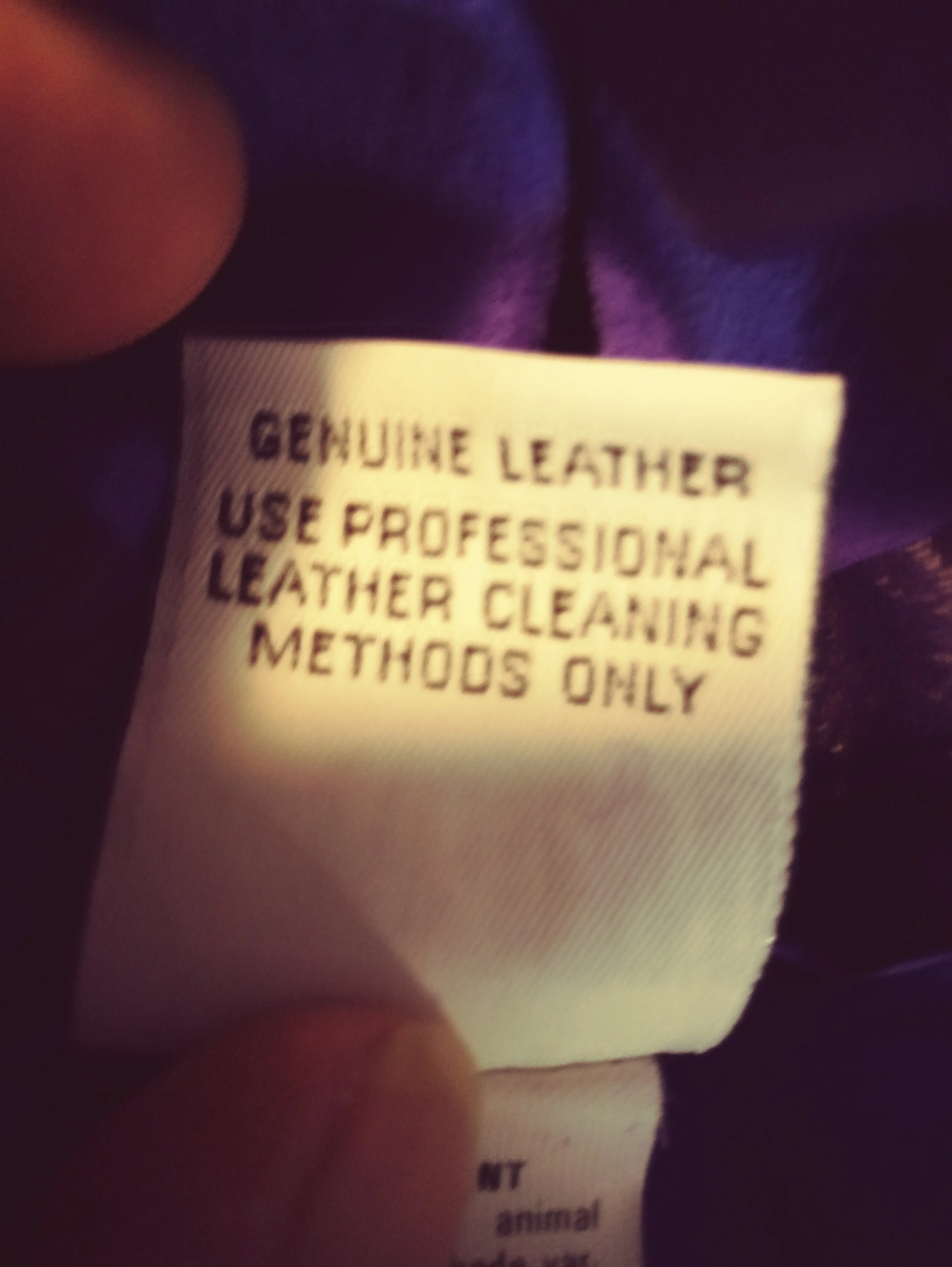 In Transit Leather Skirt Purple Size L (SKU 000266-7)
