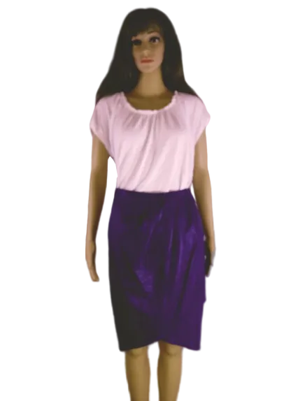 In Transit Leather Skirt Purple Size L (SKU 000266-7)