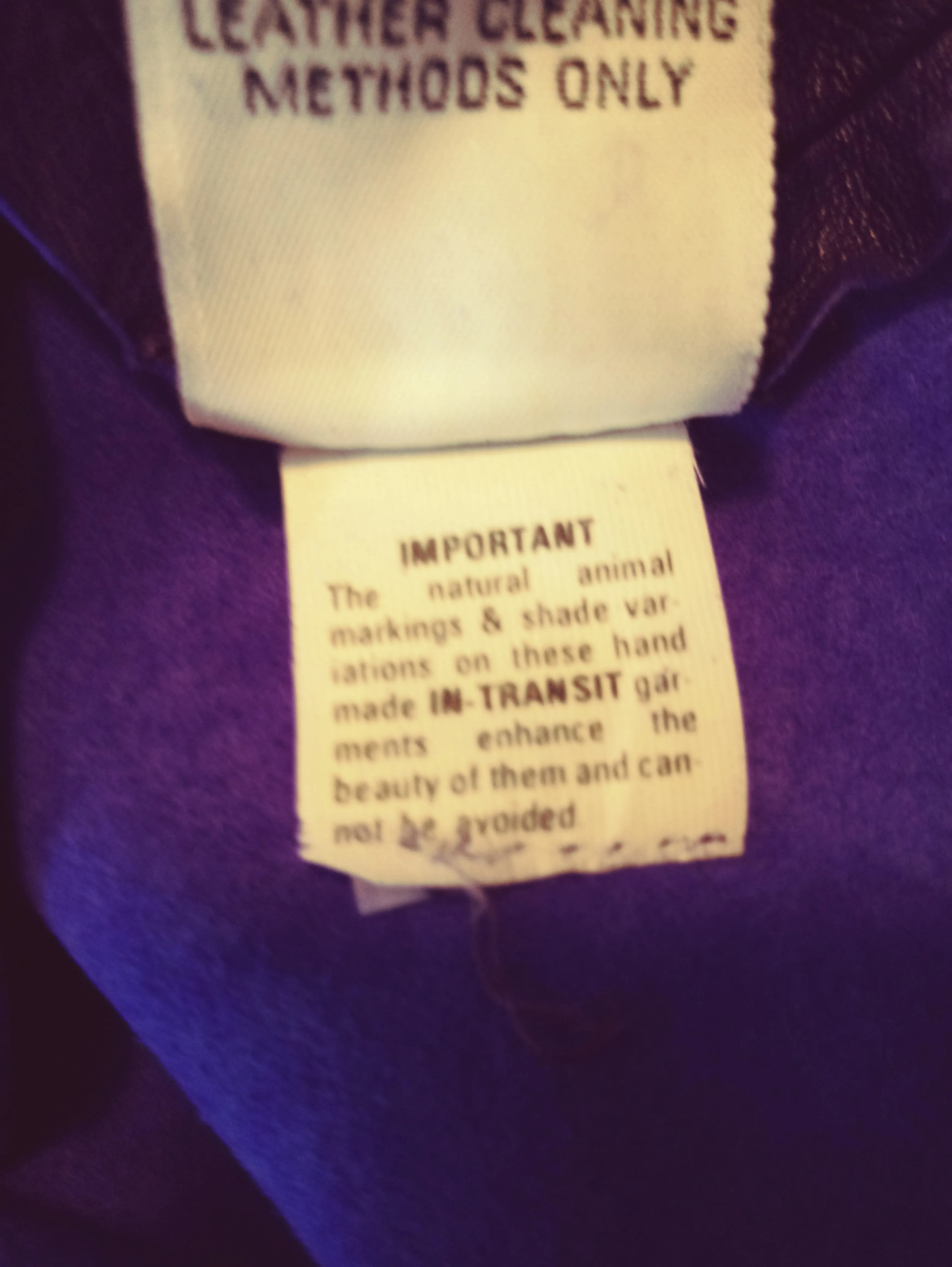 In Transit Leather Skirt Purple Size L (SKU 000266-7)