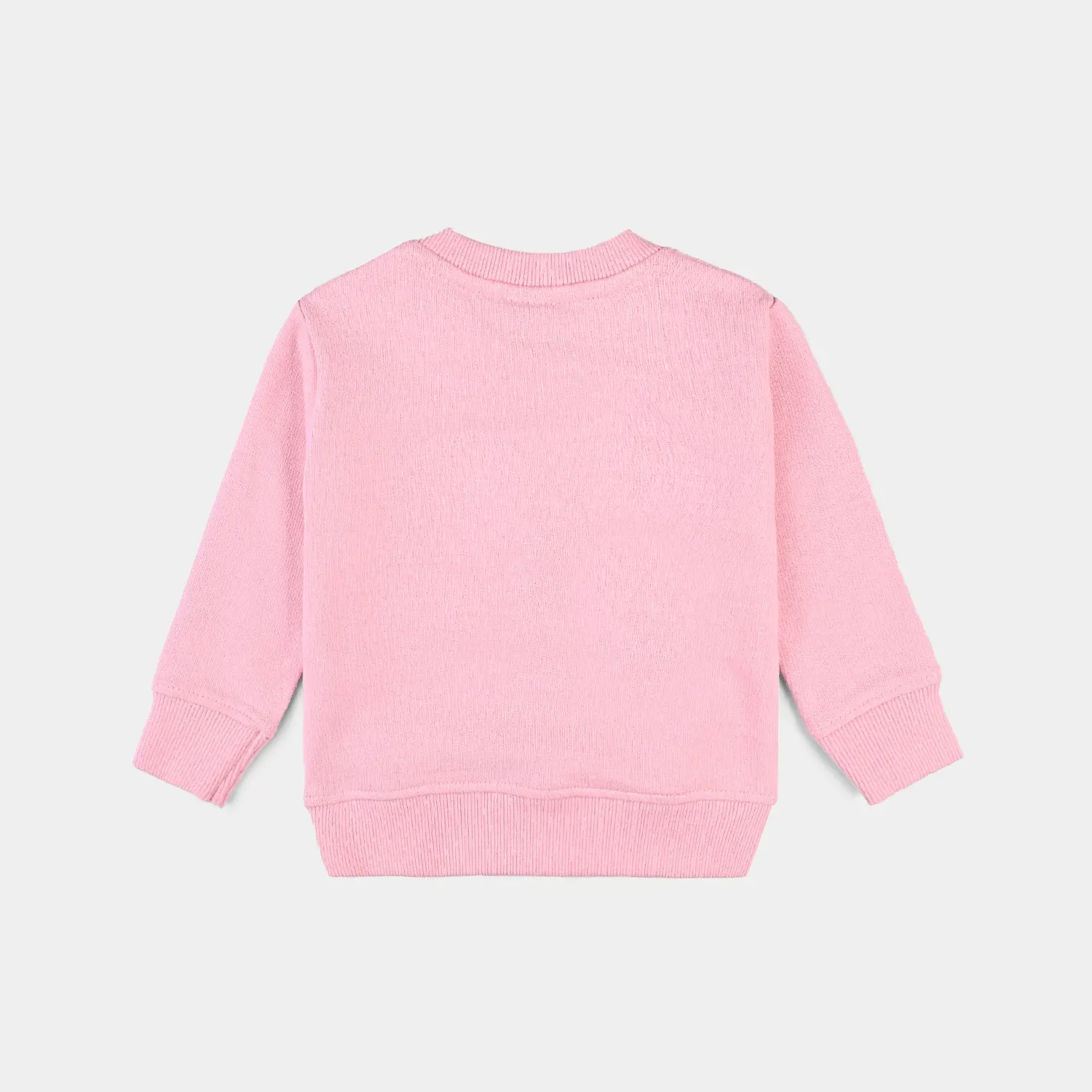 Infant Girls Cotton Terry Sweatshirt Bambi-Candy Pink