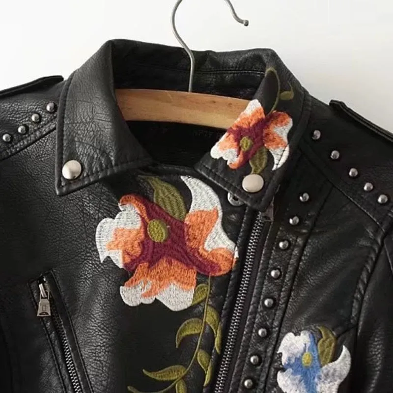 JACKET COAT RIVET EMBROIDERY