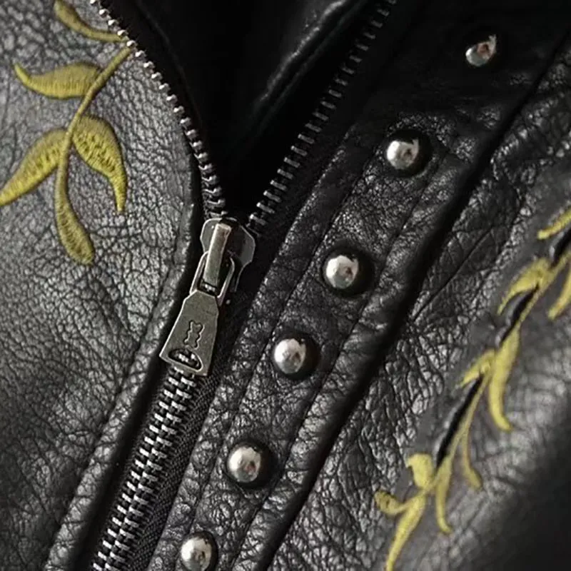JACKET COAT RIVET EMBROIDERY