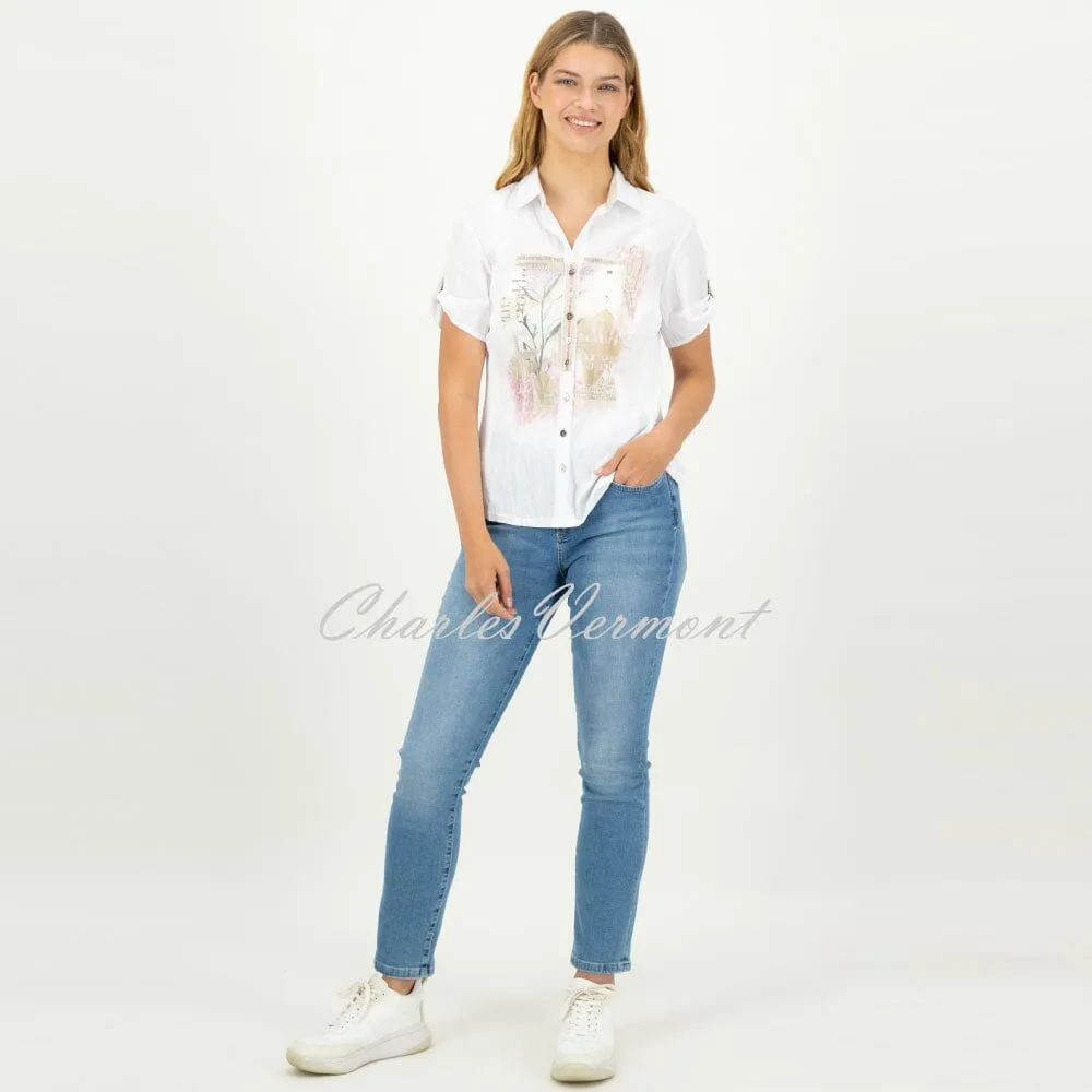 Just White Blouse - Style C1754