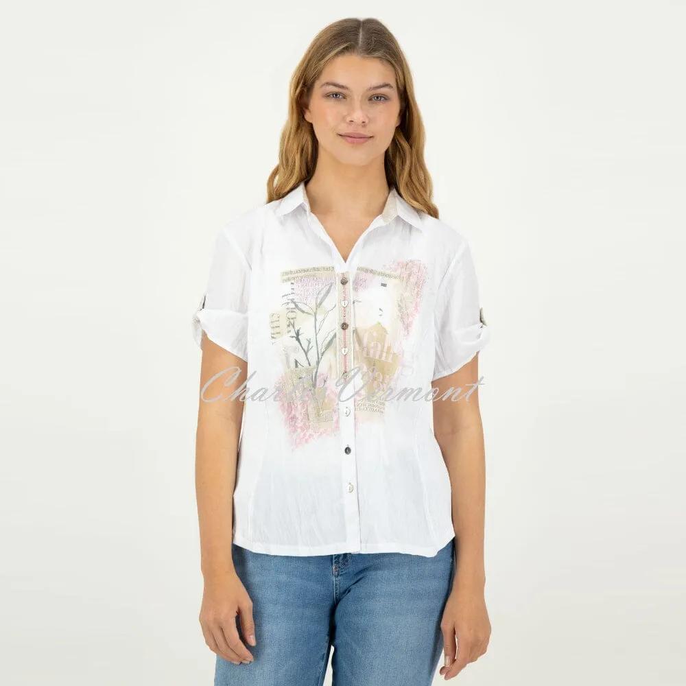 Just White Blouse - Style C1754
