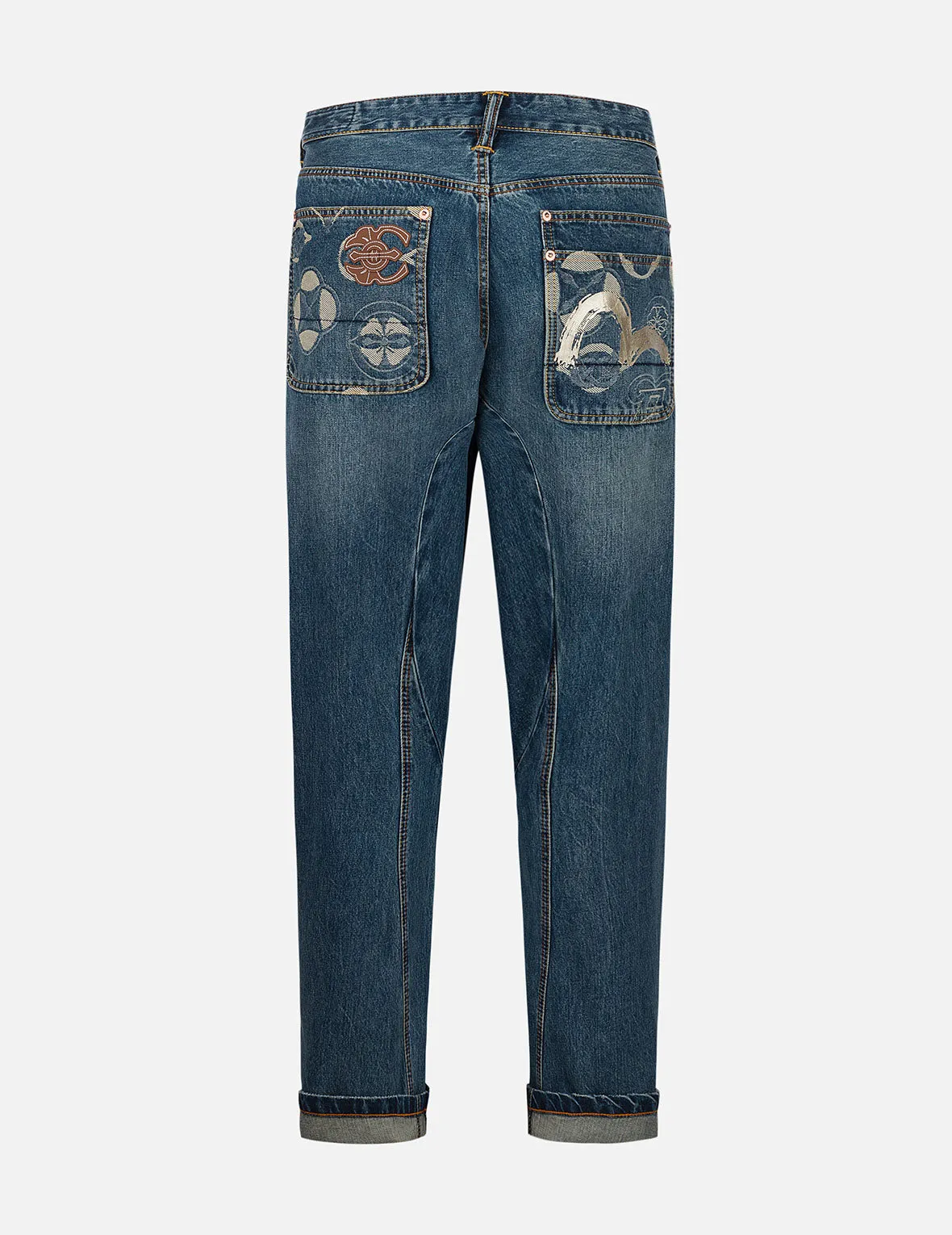 Kamon Jacquard Pockets 3D Fit Jeans