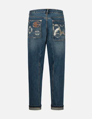 Kamon Jacquard Pockets 3D Fit Jeans