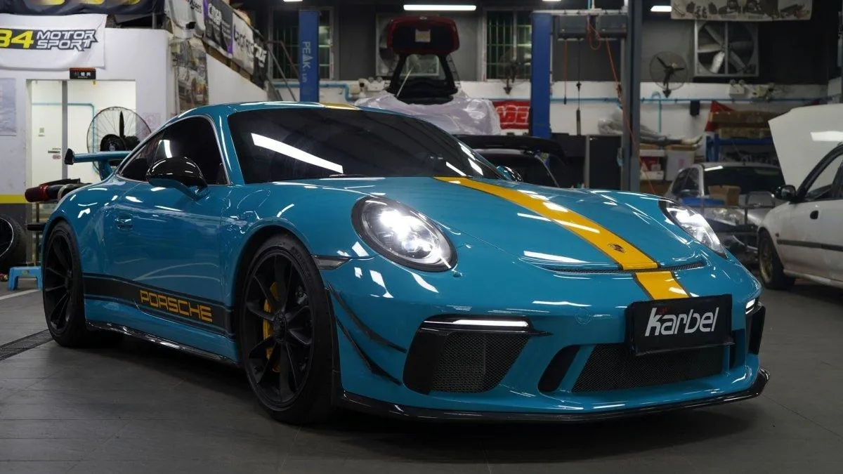 Karbel Carbon Side Skirts for Porsche 911 991.1 991.2 GT3 4S GTS Pre-preg Carbon Fiber