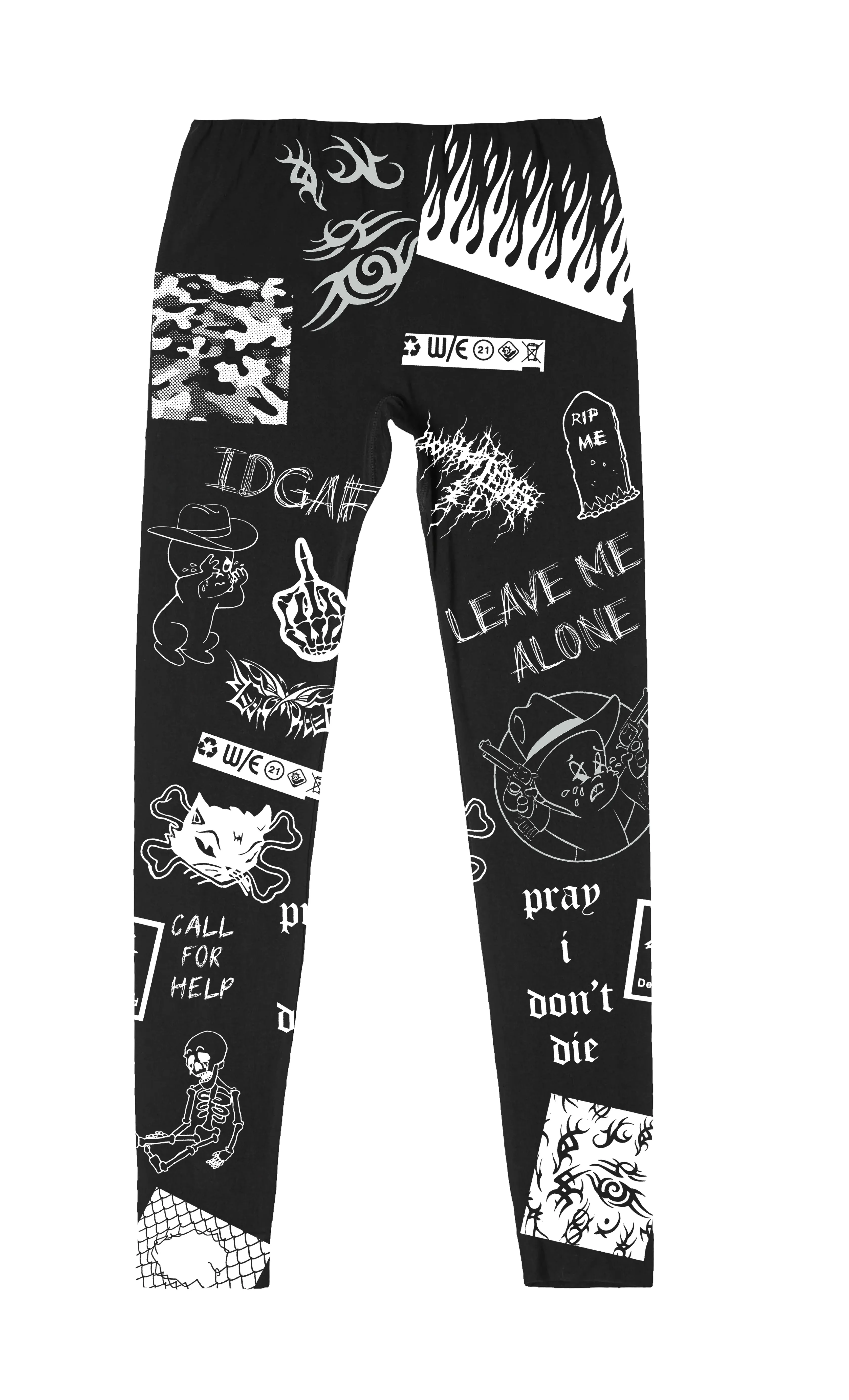 Leave Me Alone Black Leggings