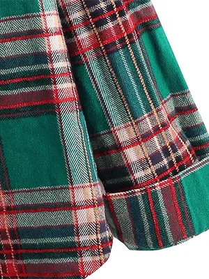 Lined Flannel Jacket Hoodie