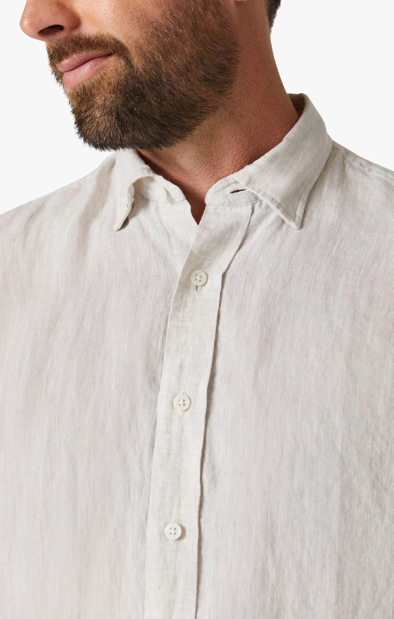 Linen Chambray Shirt in Simply Taupe