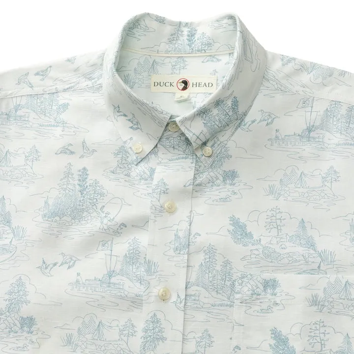 Linen Cotton Oxford Sport Shirt | Lakeview | Duck Head