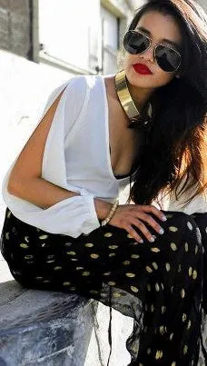 Lovers   Friends Daydream Blouse in White - As seen on Kristin Cavallari