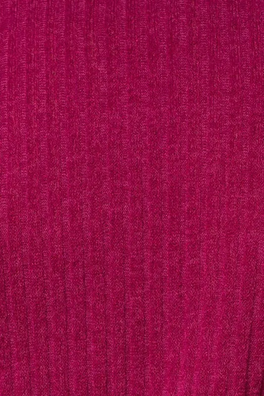 Magenta Skies Open Back Sweater Top