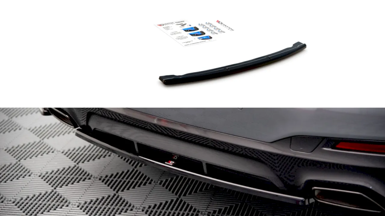 Maxton Design - CENTRAL REAR SPLITTER BMW 5 G30 FACELIFT M-PACK (2020-)