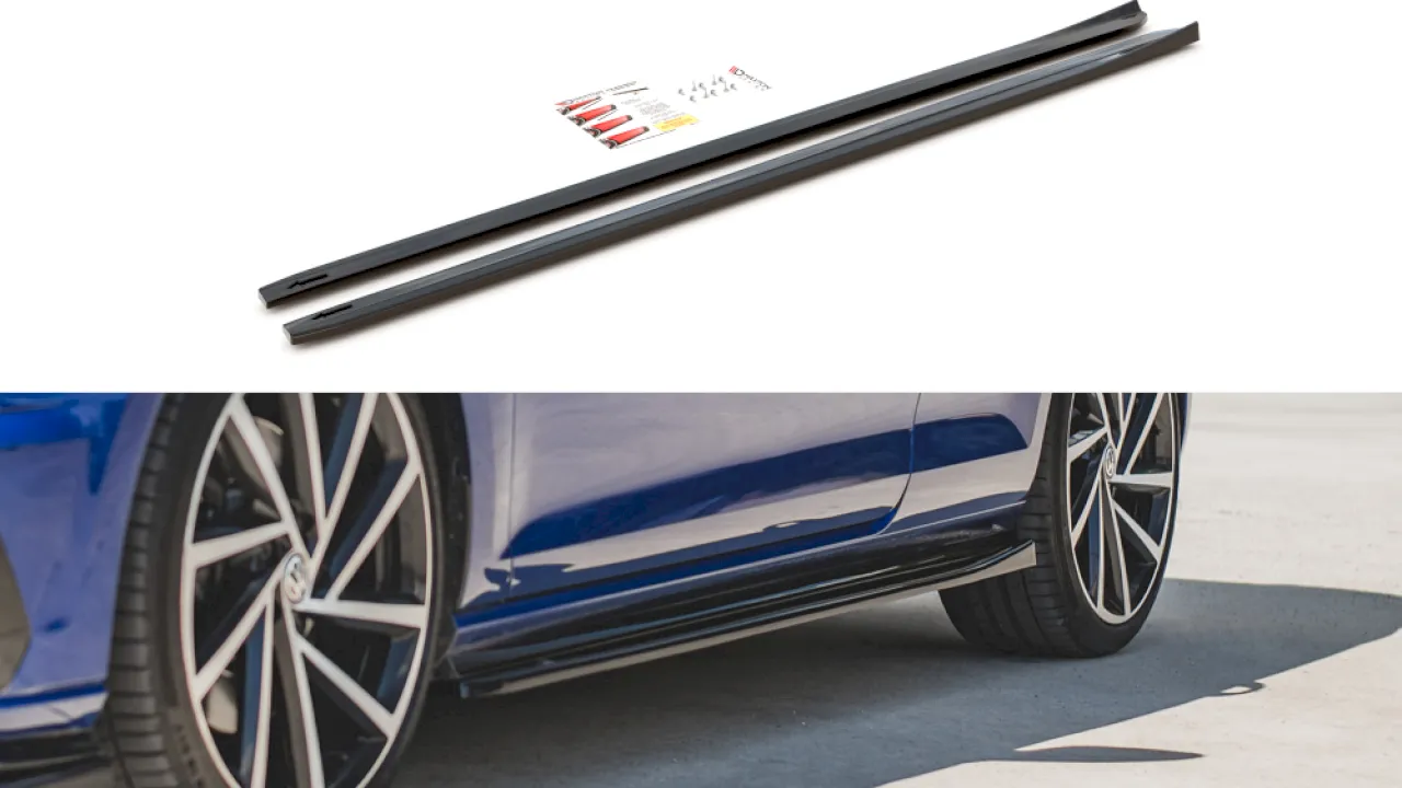 Maxton Design - SIDE SKIRTS DIFFUSERS V.4 VW GOLF 7 R / R-LINE FACELIFT