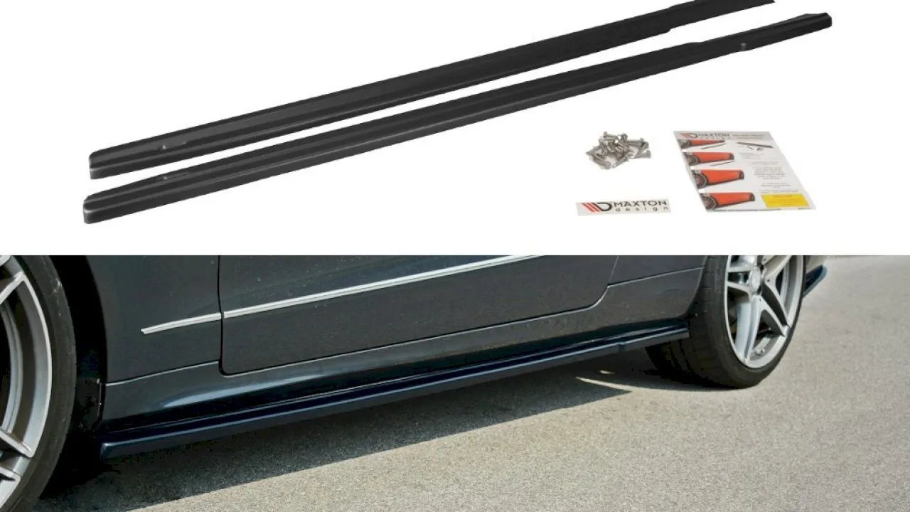 Maxton Design - SIDE SKIRTS SPLITTERS MERCEDES E W212 COUPE & CABRIO (2012-2017)