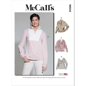 McCall's Pattern M8343 Misses' Pull-Over Top