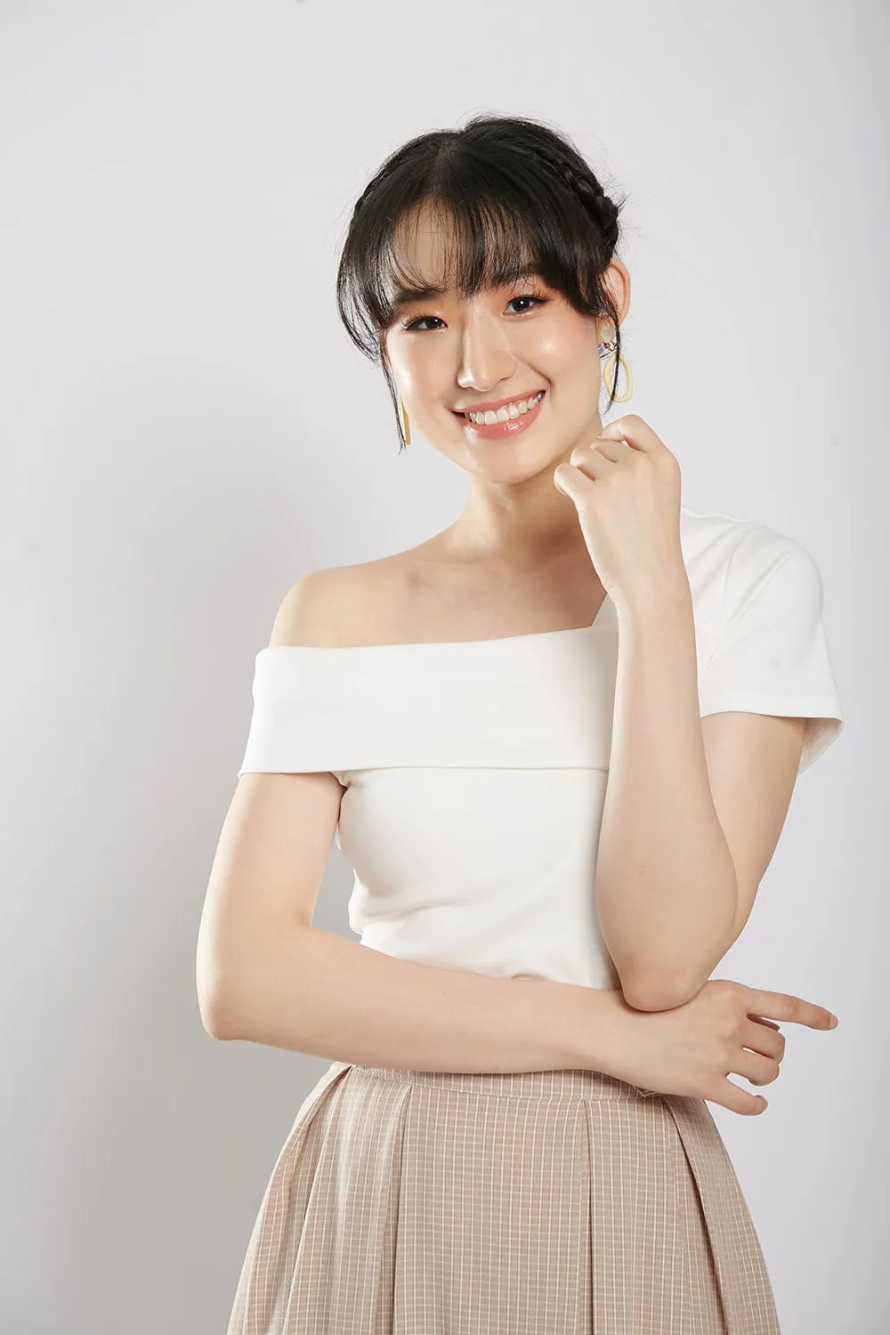Morie Top in White