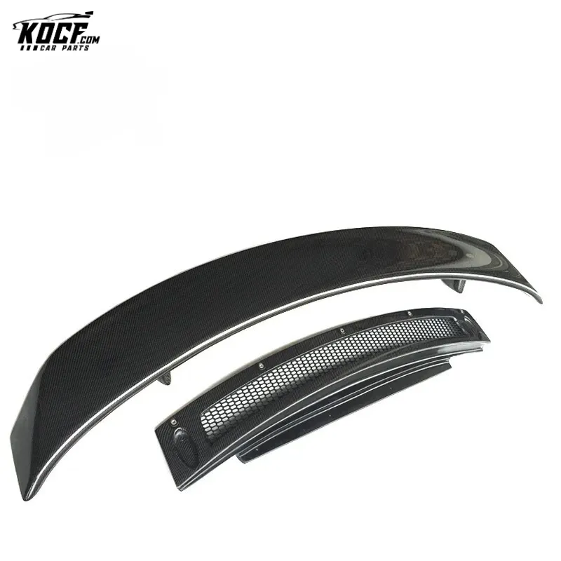 R8 V8 V10 COUPE GT style Carbon Fiber Rear Spoiler GT Wing with Base Panel Plate 10-15 MODEL