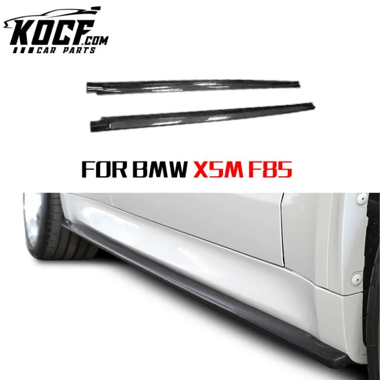Real Carbon Side Extension 3D Design Carbon Fiber Side Skirts For BMW F15 X5 M-Sport F85 X5M 2015 